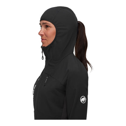 Jacheta Softshell Femei Mammut Aenergy So Hybrid Hooded Black