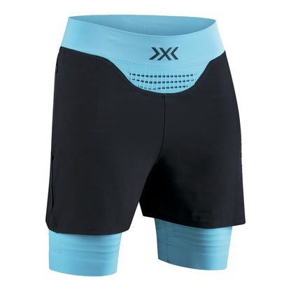 Pantaloni Scurti Femei X-Bionic Effektor 4D Running Streamlite Wmn Black/Effektor Turquoise