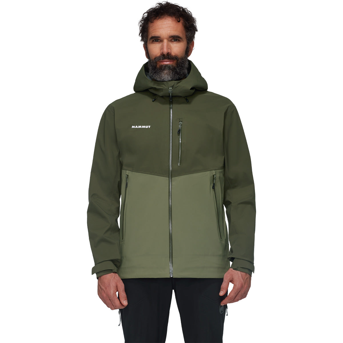 Jacheta Barbati Mammut Alto Guide Hs Hooded Marsh-Dark Marsh