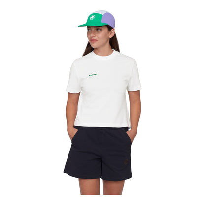 Tricou Femei Mammut Base Cropped Glacier Alb