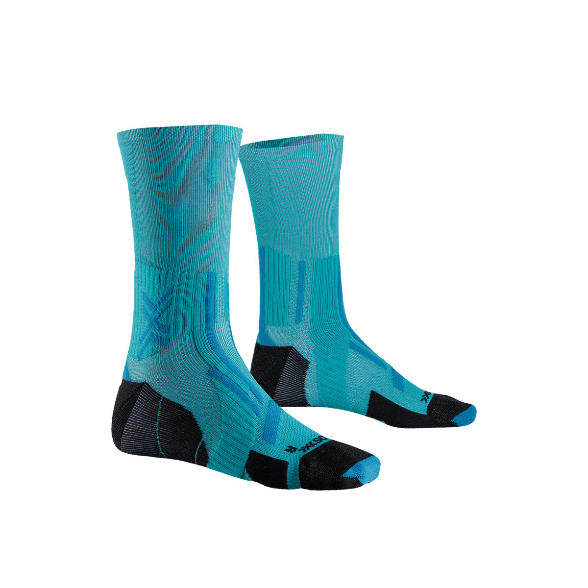 Sosete Unisex X-Bionic Trailrun Perform Crew Lake Green/Sunset Blue