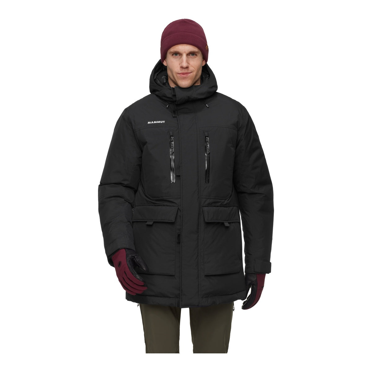 Geaca Puf Barbati Mammut Arctic In Hooded Parka Black