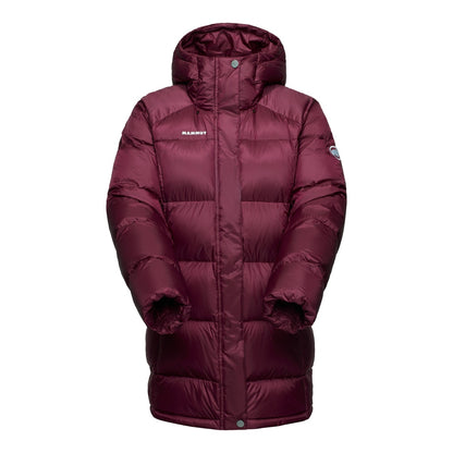 Geaca Puf Femei Mammut Glacier Glow In Hooded Parka Burgundy