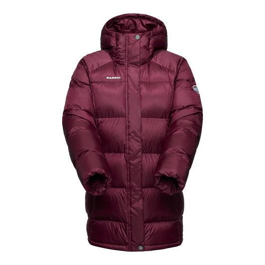 Geaca Puf Femei Mammut Glacier Glow In Hooded Parka Burgundy