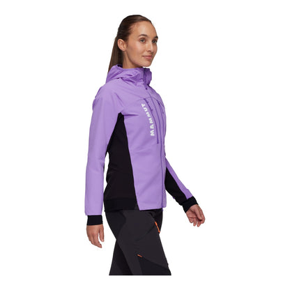 Jacheta Femei Mammut Aenergy So Hybrid Hooded Lavandin-Black