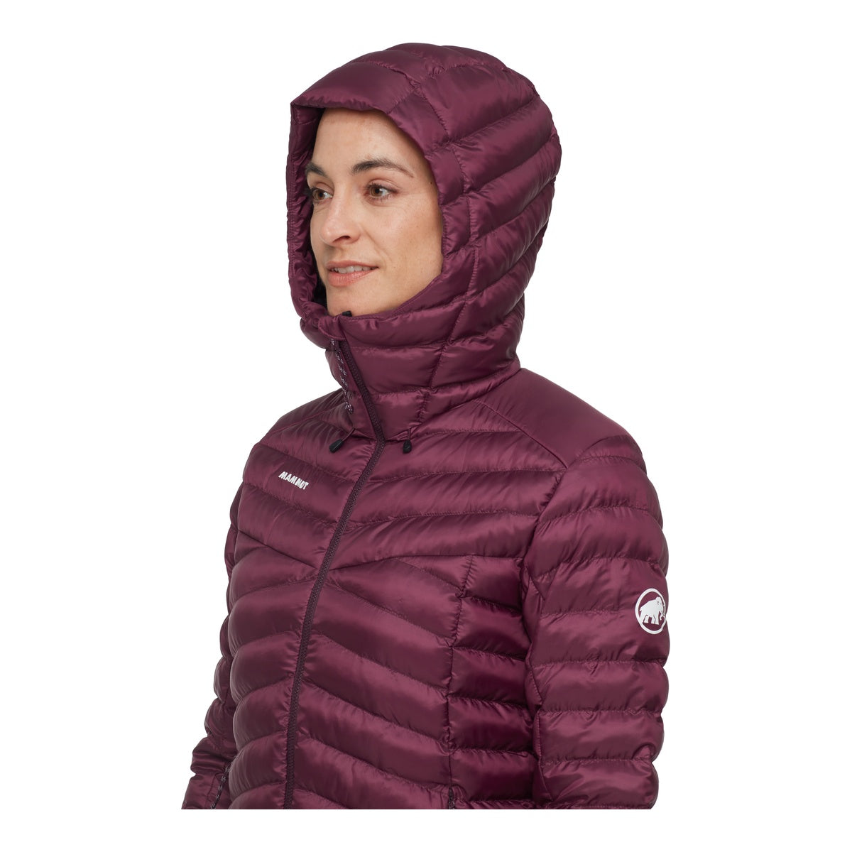 Geaca Femei Mammut Albula In Hooded Burgundy