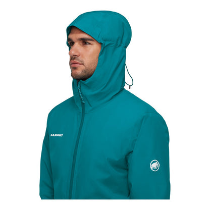 Jacheta Barbati Mammut Linard Hs Thermo Hooded Deep Teal-Black