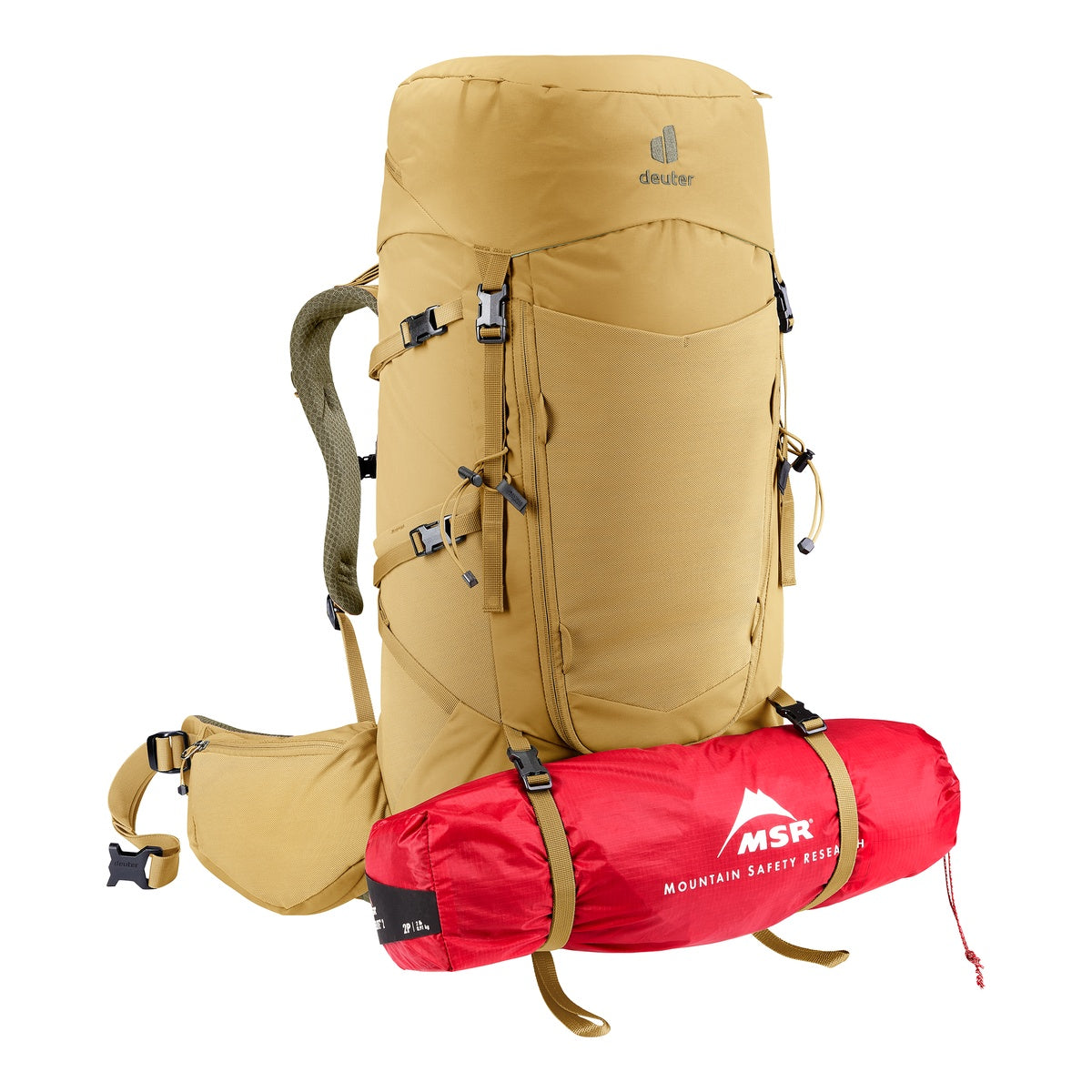 Rucsac Munte Femei Deuter Aircontact Core 45+10 SL Savanna Nori