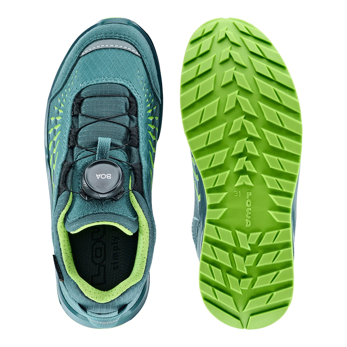 Pantofi Drumetie Baieti Lowa Ferrox GTX Lo Jr Blue