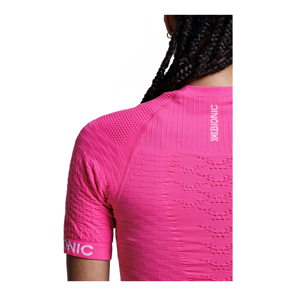Tricou Femei X-Bionic Effektor Wmn Neo Pink/X White