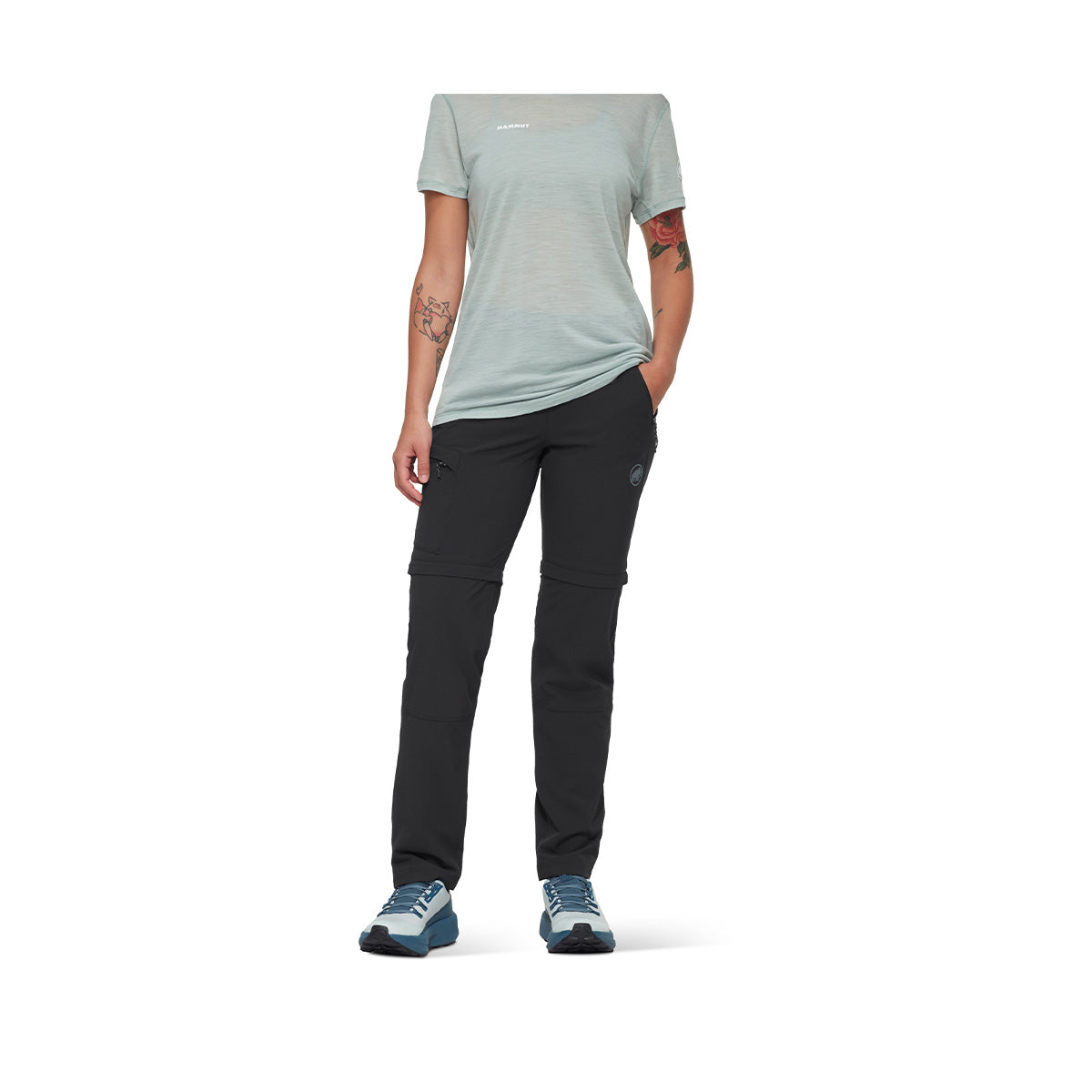 Pantaloni Femei Mammut Runbold IV Zip Off Black