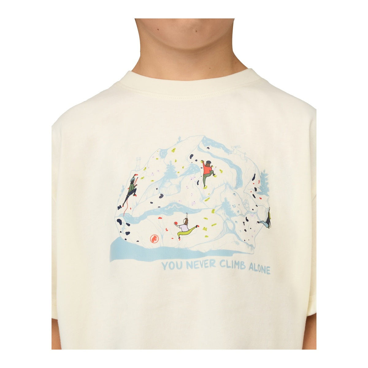 Tricou Copii Mammut Base Climbing Alb