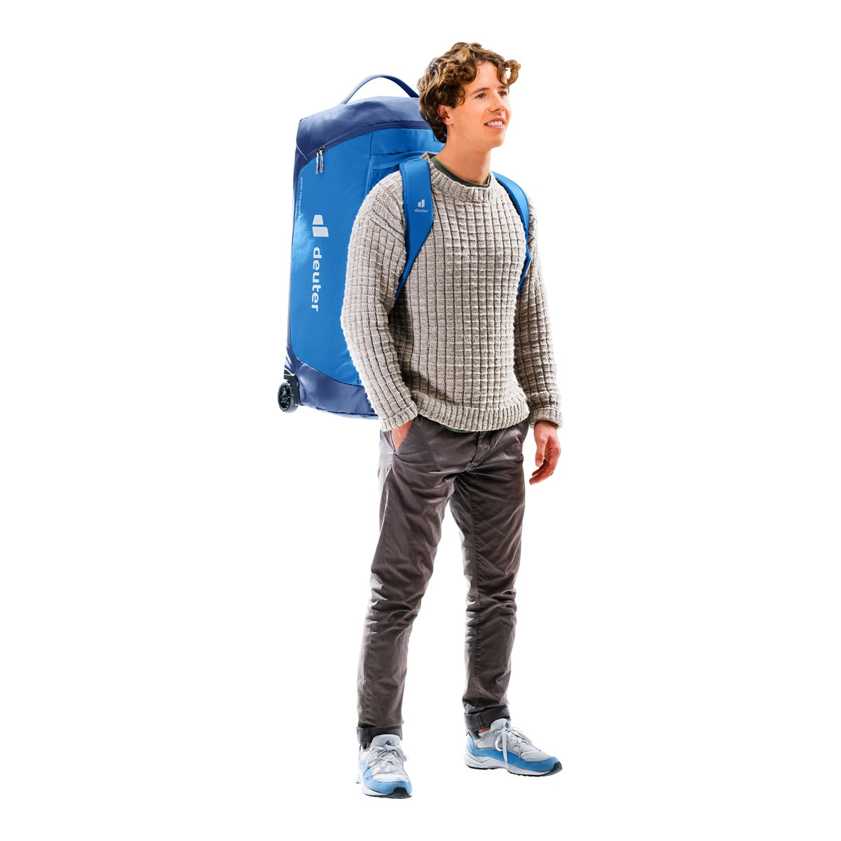 Geanta Voiaj Deuter Duffel Pro Roller 90 Neptune-Nightblue