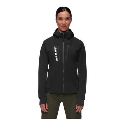Jacheta Softshell Femei Mammut Aenergy So Hybrid Hooded Black