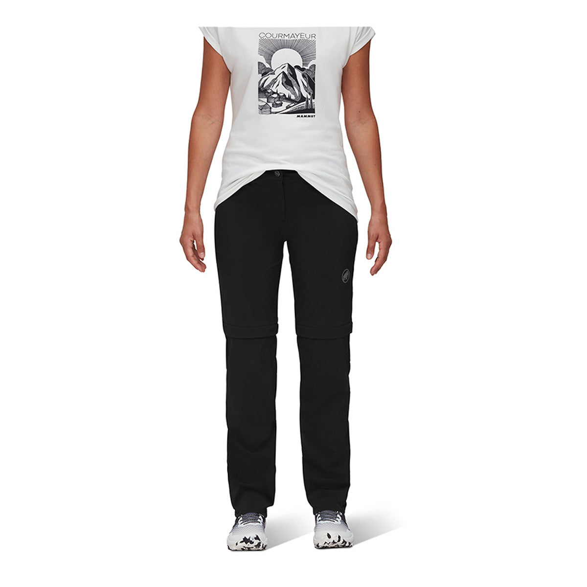 Pantaloni Femei Runbold Zip Off Black