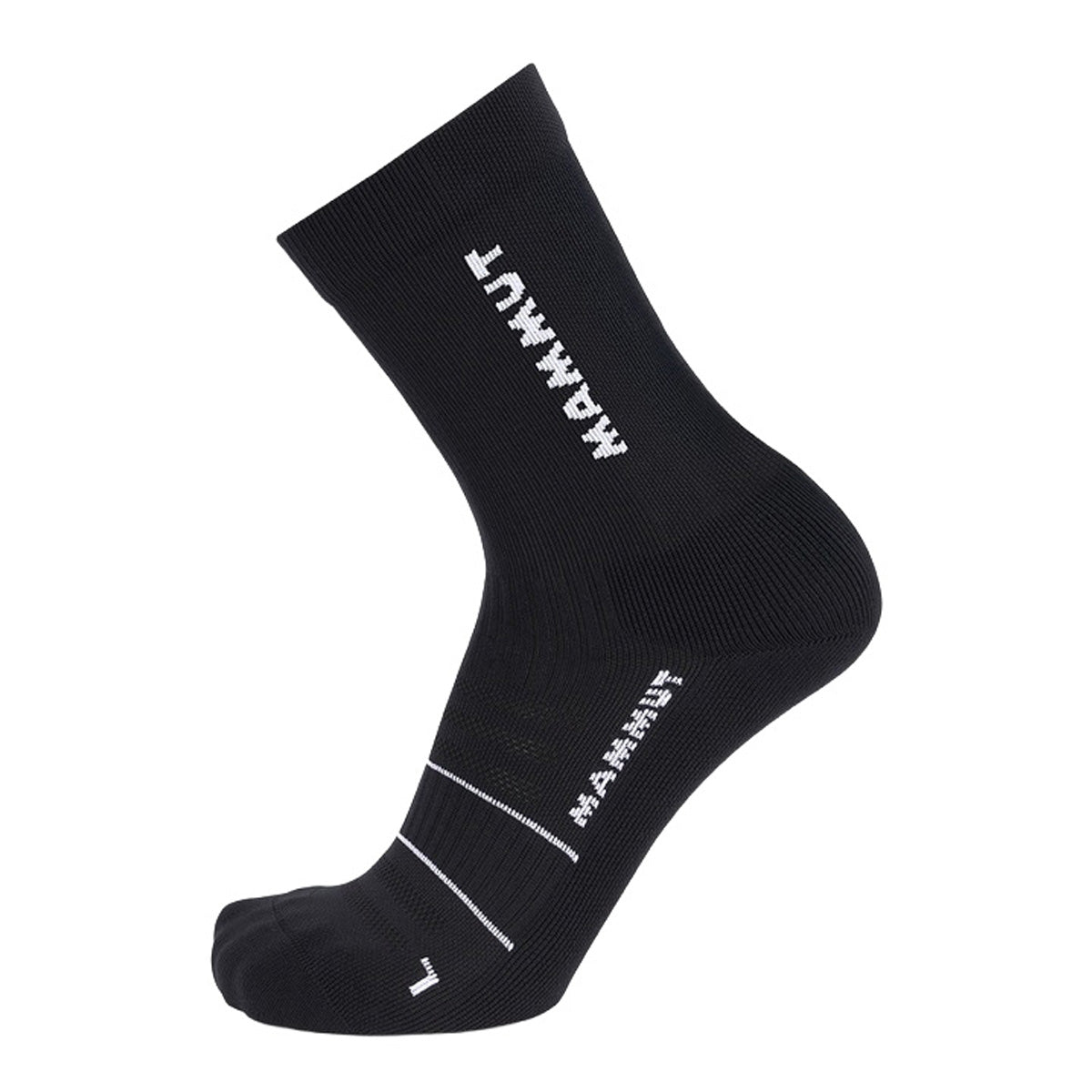 Sosete Alergare Mammut Socks Trail Running Targeted Cushion Crew Black-White