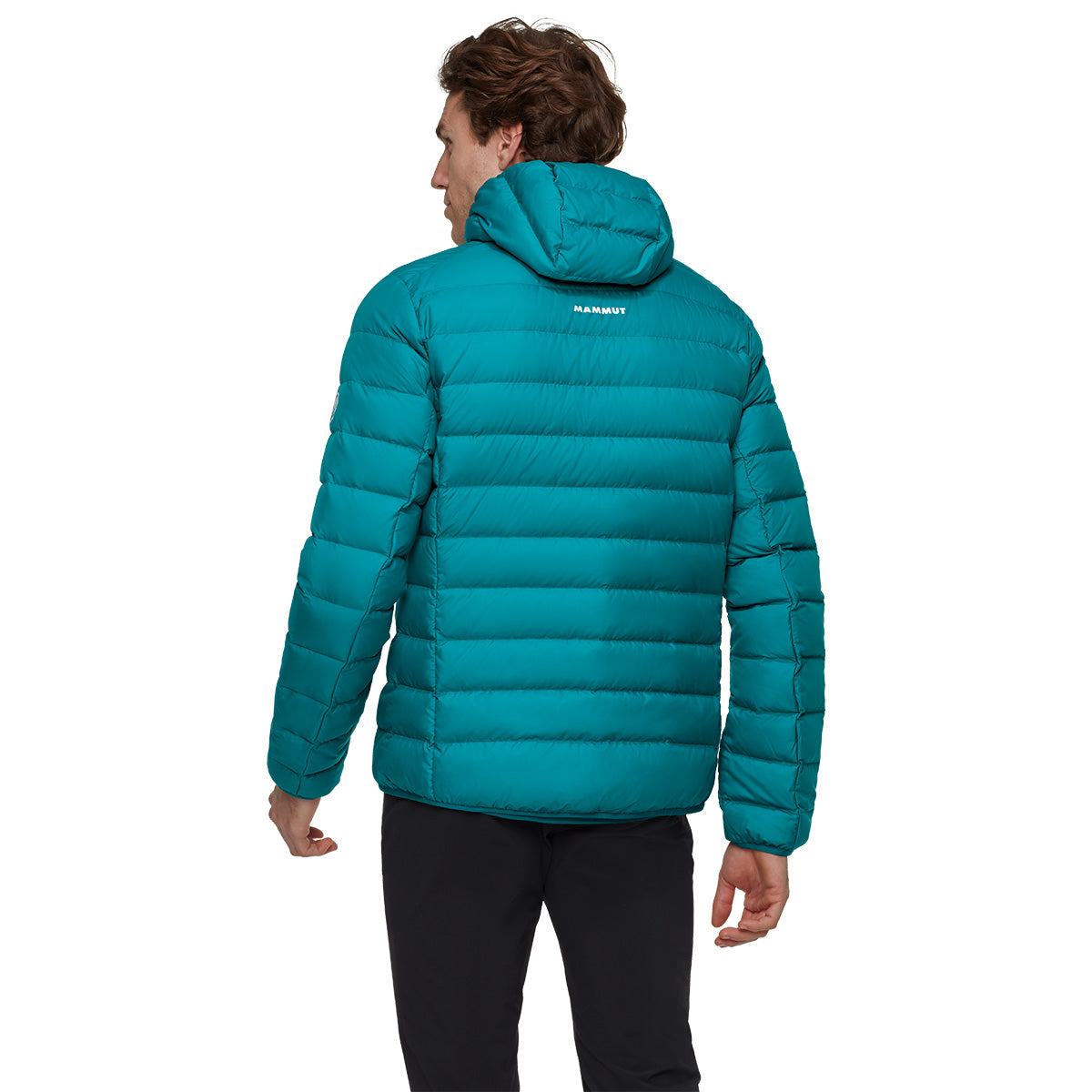 Geaca Puf Barbati Mammut Waymarker In Hooded Deep Teal Black