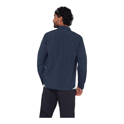 Camasa Barbati Mammut Lenni Longsleeve Marine-Black