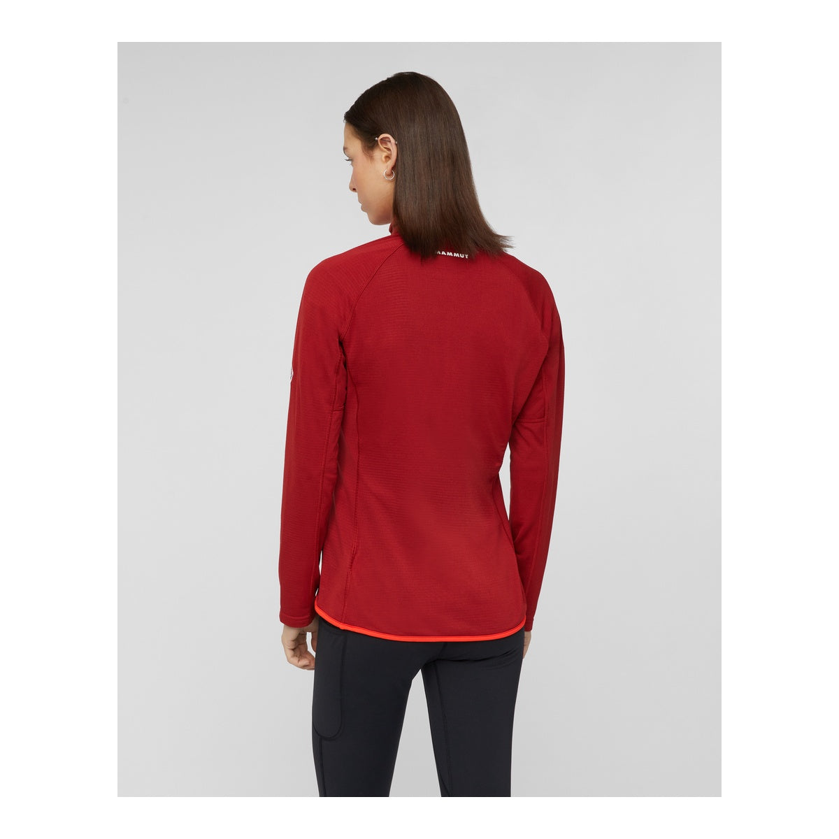 Bluza Femei Mammut Aenergy Light Ml Half Zip Pull Dark Mammut Red-Mammut Red