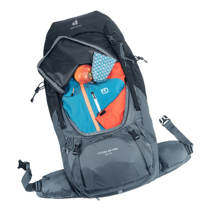 Rucsac Munte Barbati Deuter Futura Air Trek 50+10 Black-Graphite