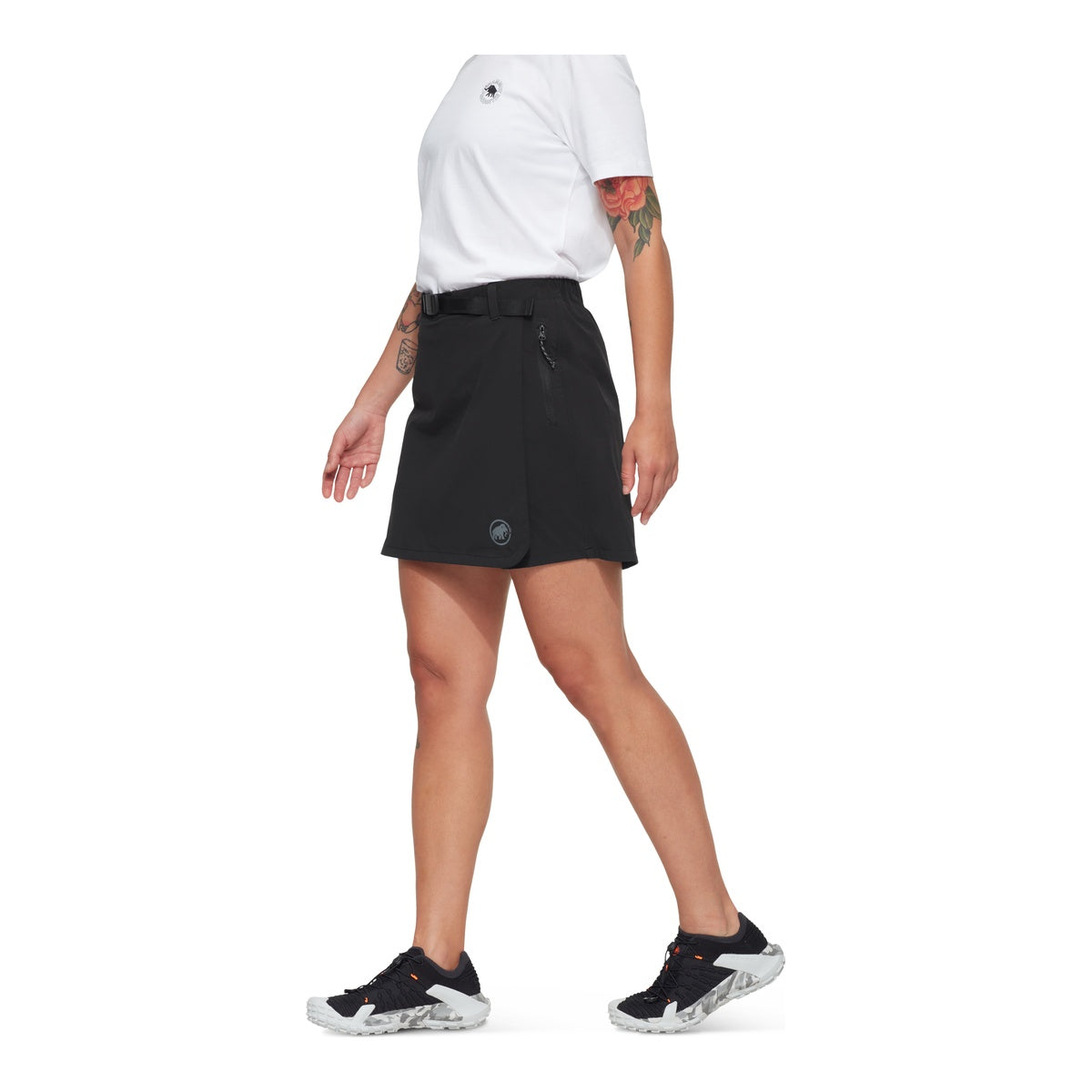 FUSTA FEMEI TREKKERS WRAP SKORT BLACK Negru