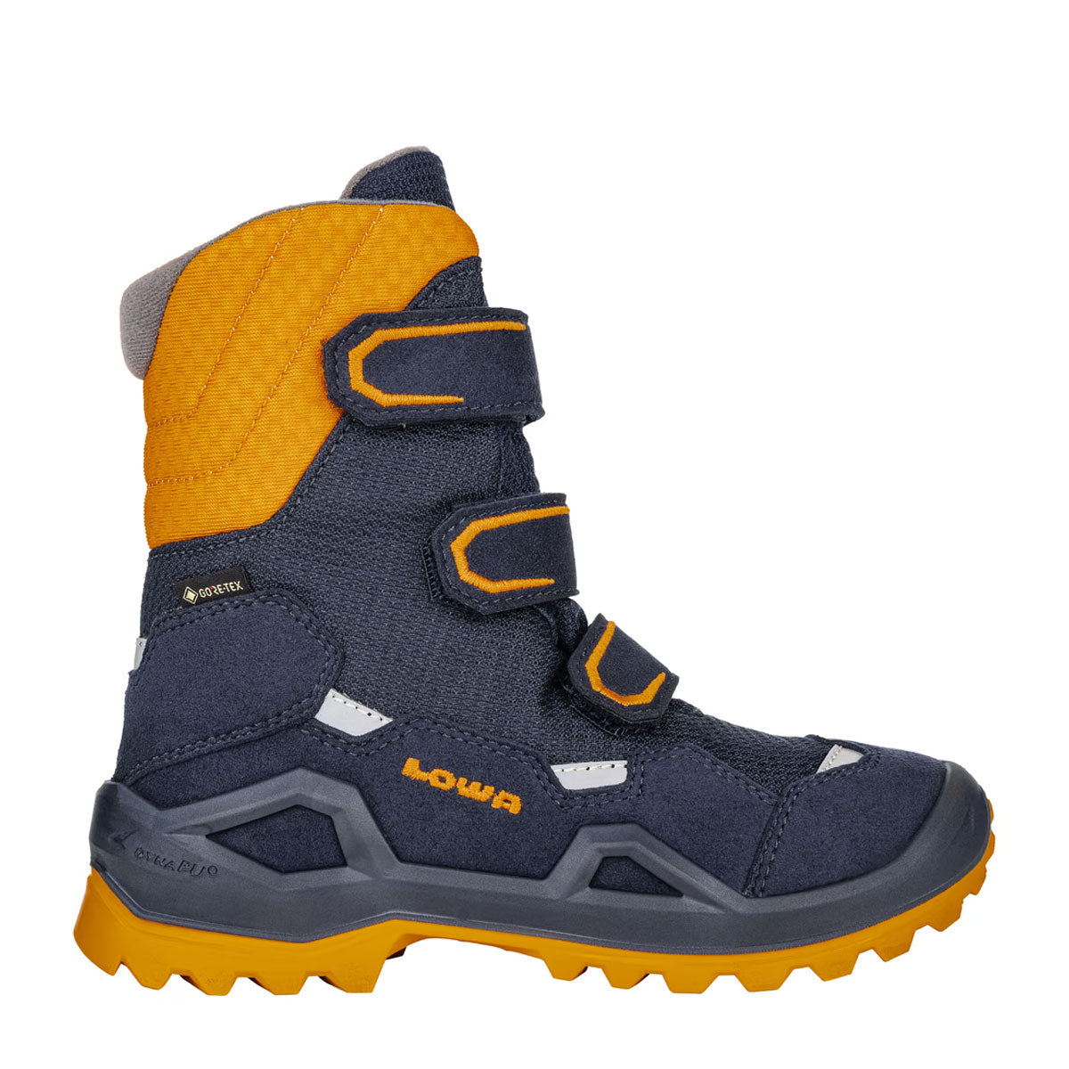 Bocanci Baieti Lowa Milo Evo GTX HI Jr Navy-Orange