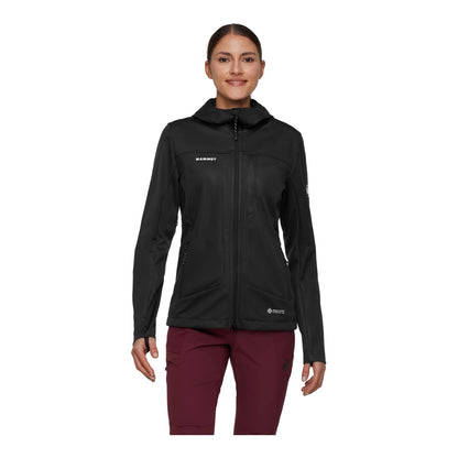 Jacheta Softshell Femei Mammut Ultimate VIII So Hooded Black