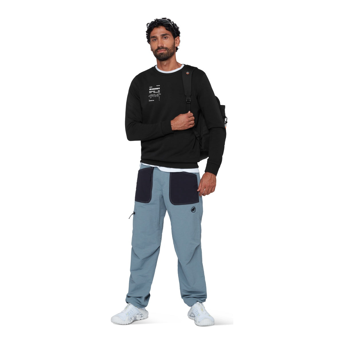 Bluza Barbati Mammut Core ML Crew Neck Vert Black