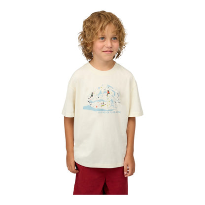 Tricou Copii Mammut Base T-Shirt Climbing White