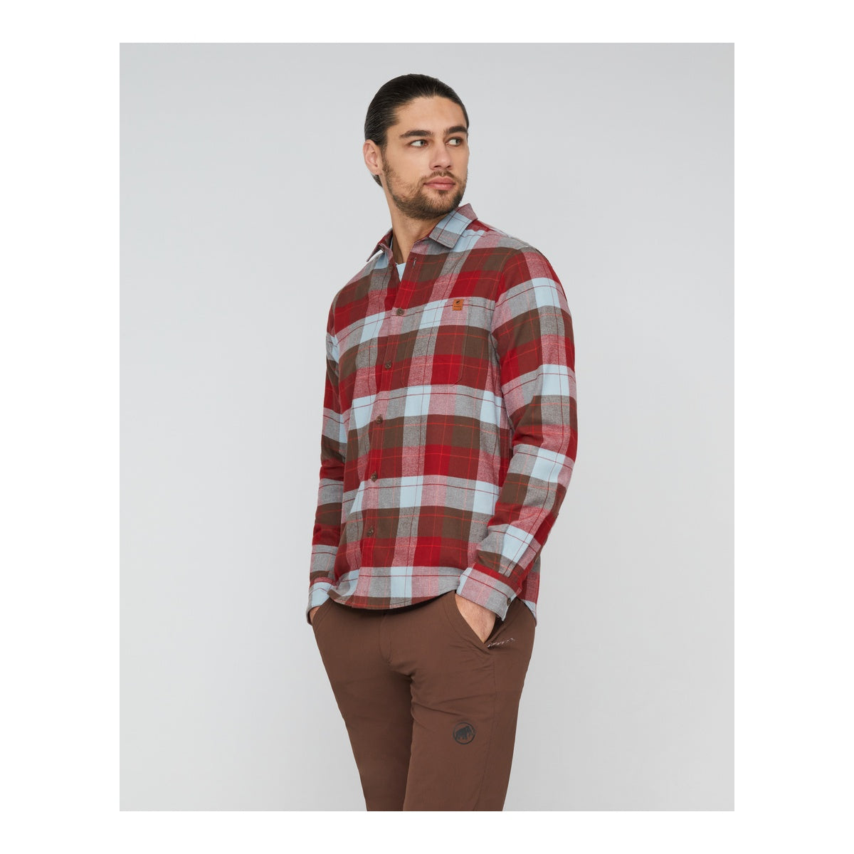 Camasa Barbati Mammut Trovat Longsleeve Nebla-Soil