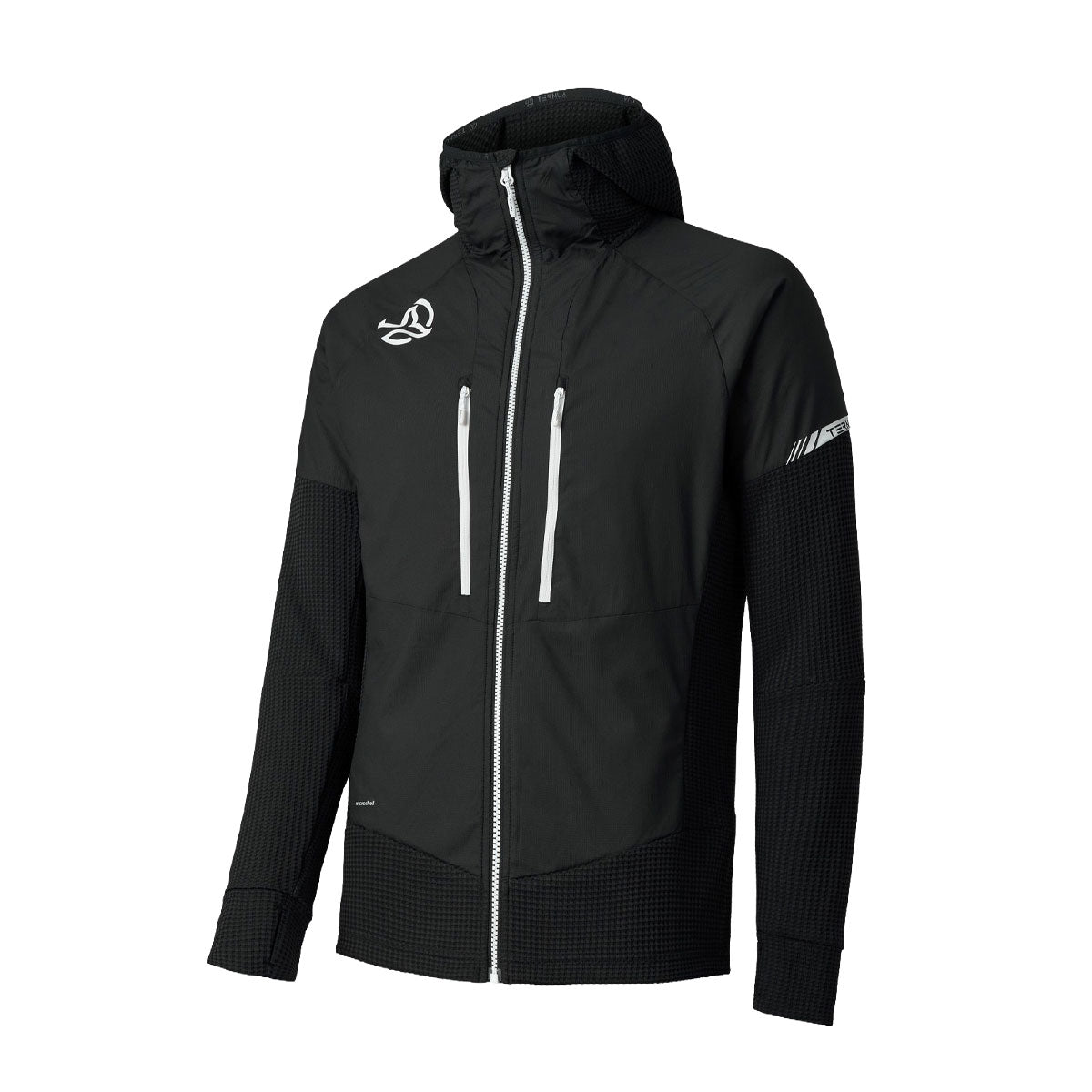 Jacheta Barbati Ternua Agile Hybrid Jacket Black-Pure White