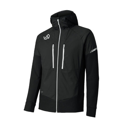 Jacheta Barbati Ternua Agile Hybrid Jacket Black-Pure White