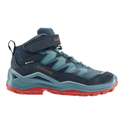 Bocanci Drumetie Fete Lowa Maddox Pro GTX Mid Vc Jr Navy/Smoke Blue