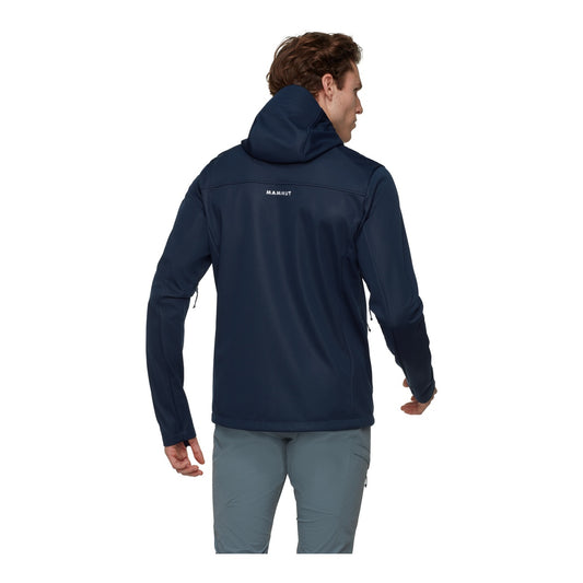 Jacheta Softshell Barbati Mammut Ultimate VIII SO Hooded Marine