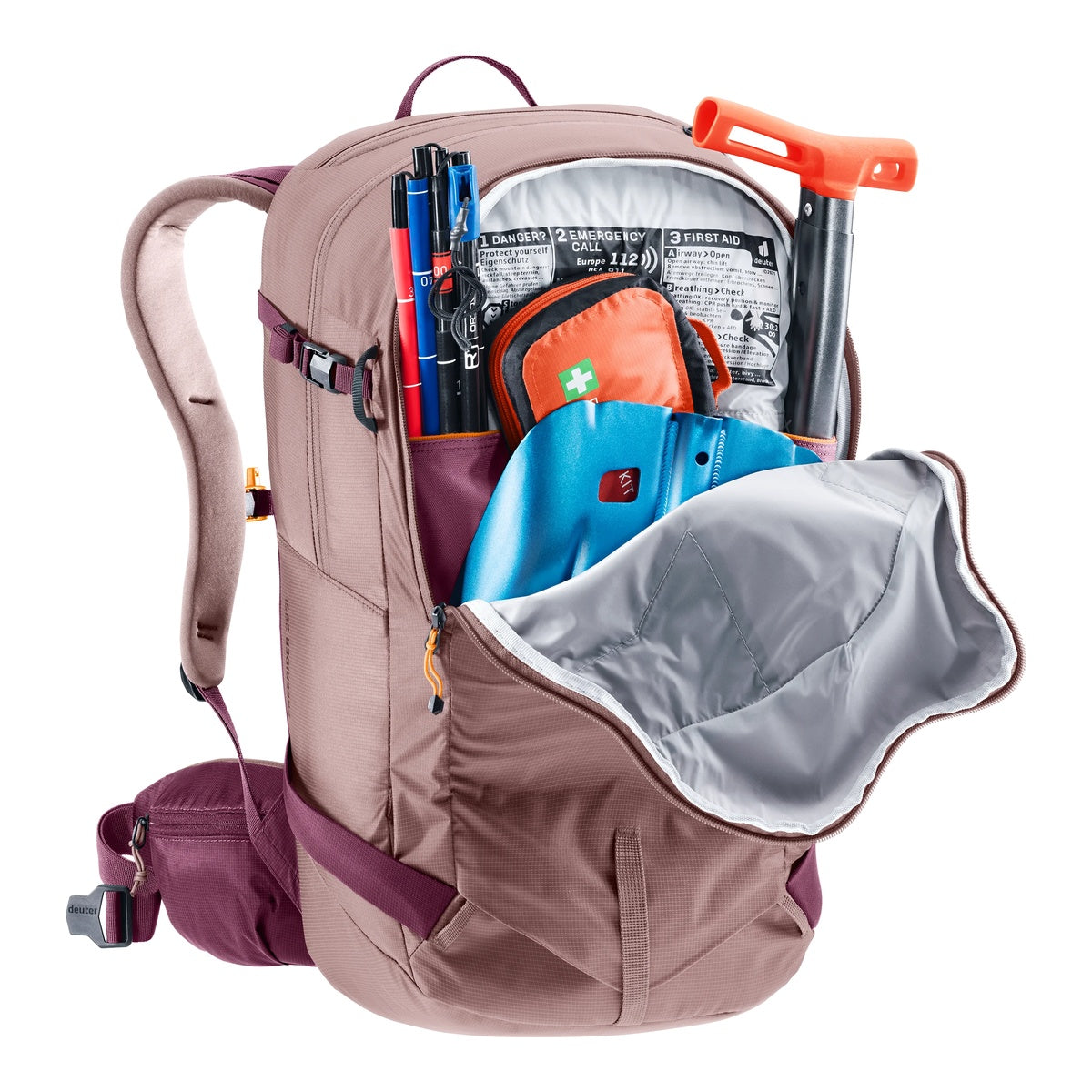 Rucsaci Schi Femei Deuter Freerider 28 SL Burgundy