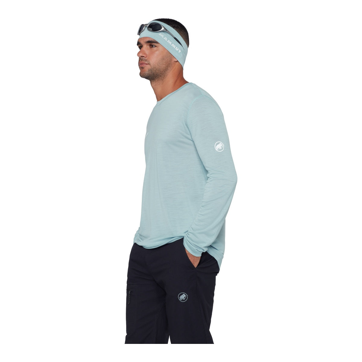 Bluza Barbati Mammut Tree Wool FL Longsleeve Nebla