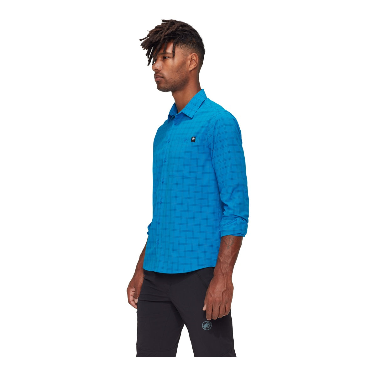 Camasa Barbati Mammut Lenni Longsleeve Glacier Blue-Marine