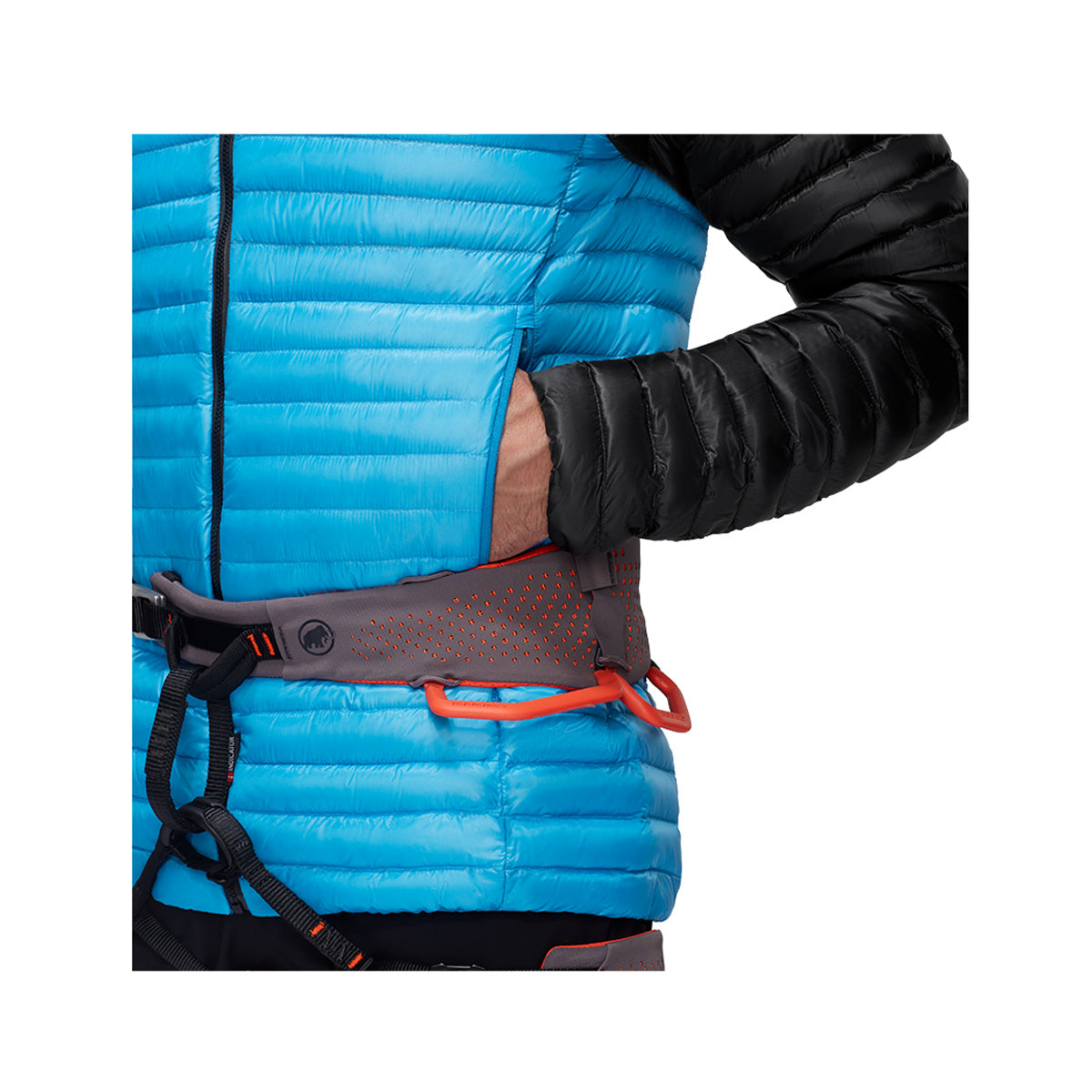 JACHETA BARBATI AENERGY IN HOODED GLACIER BLUE-BLACK
