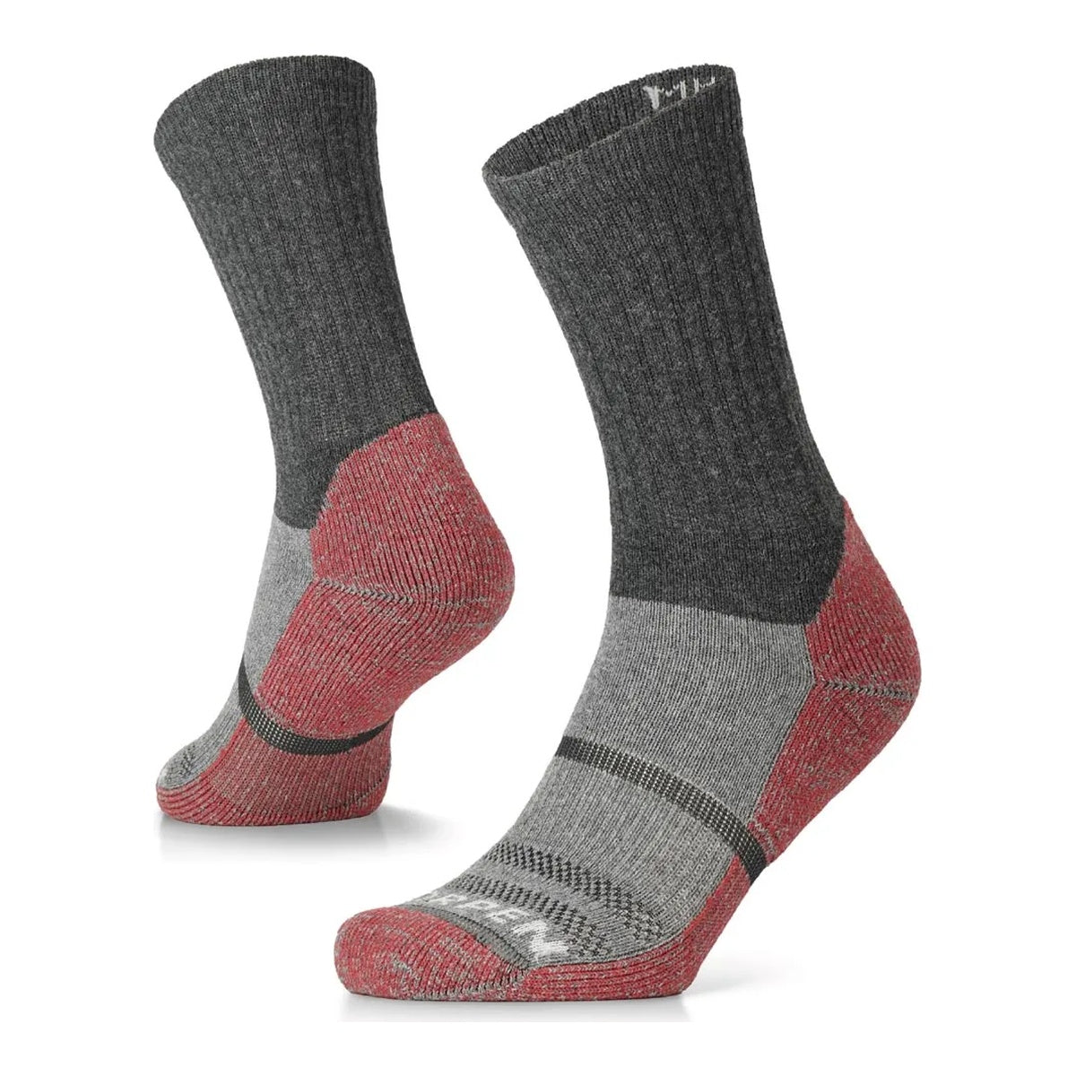 Sosete Drumetie Lorpen Wool Hike 2 Pack Crew Grey