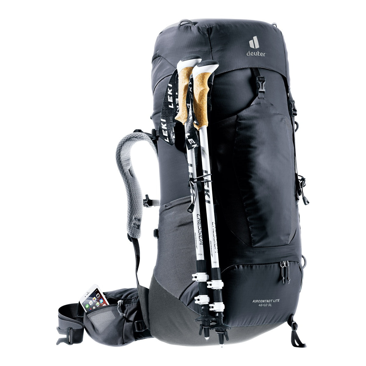 Rucsac Femei Deuter Aircontact Lite SL 45+10L Black-Graphite