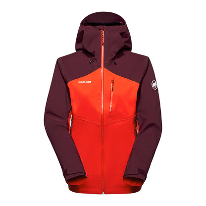 Jacheta Femei Mammut Alto Guide Hs Hooded Mammut Red-Vin