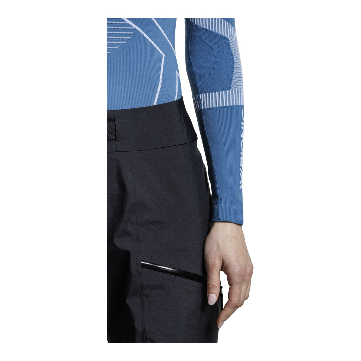 Bluza Femei X-Bionic Energy Accumulator Light Ls Wmn Mineral Blue/Arctic White