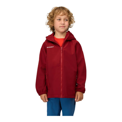 Jacheta Softshell Copii Mammut Ultimate Comfort SO Hooded Dark Mammut Red