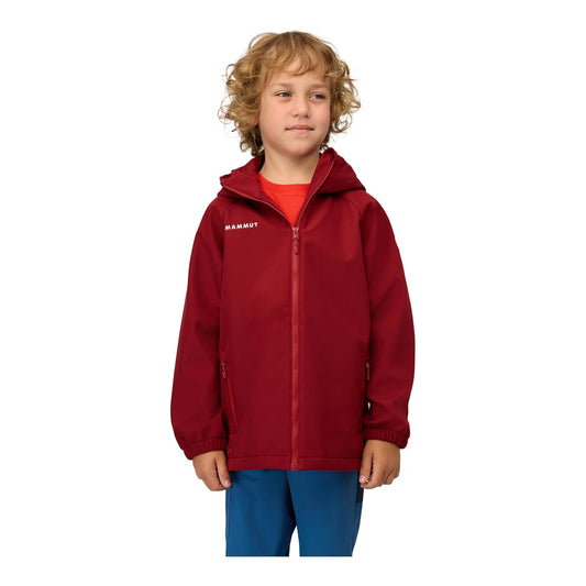 Jacheta Softshell Copii Mammut Ultimate Comfort SO Hooded Dark Mammut Red