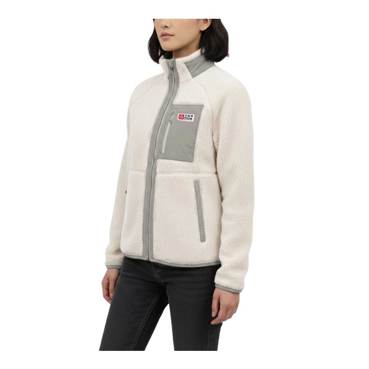 Jacheta Femei Ternua Triton Jkt W Silt Natural Blanco