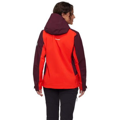 Jacheta Femei Mammut Alto Guide Hs Hooded Mammut Red-Vin