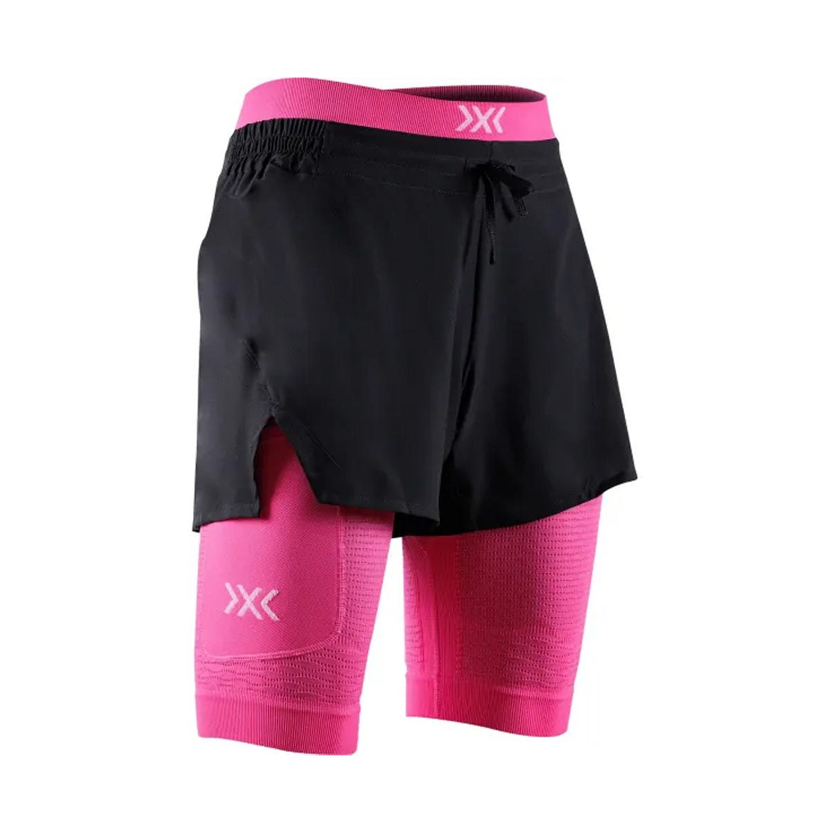 Pantaloni Scurti Femei X-BIONIC Effektor 2In1 X Black-Neo Pink