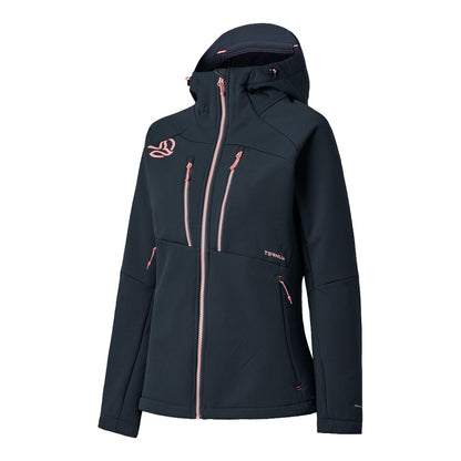 Jacheta Softshell Femei Ternua Lokkta Hard Hood Grey