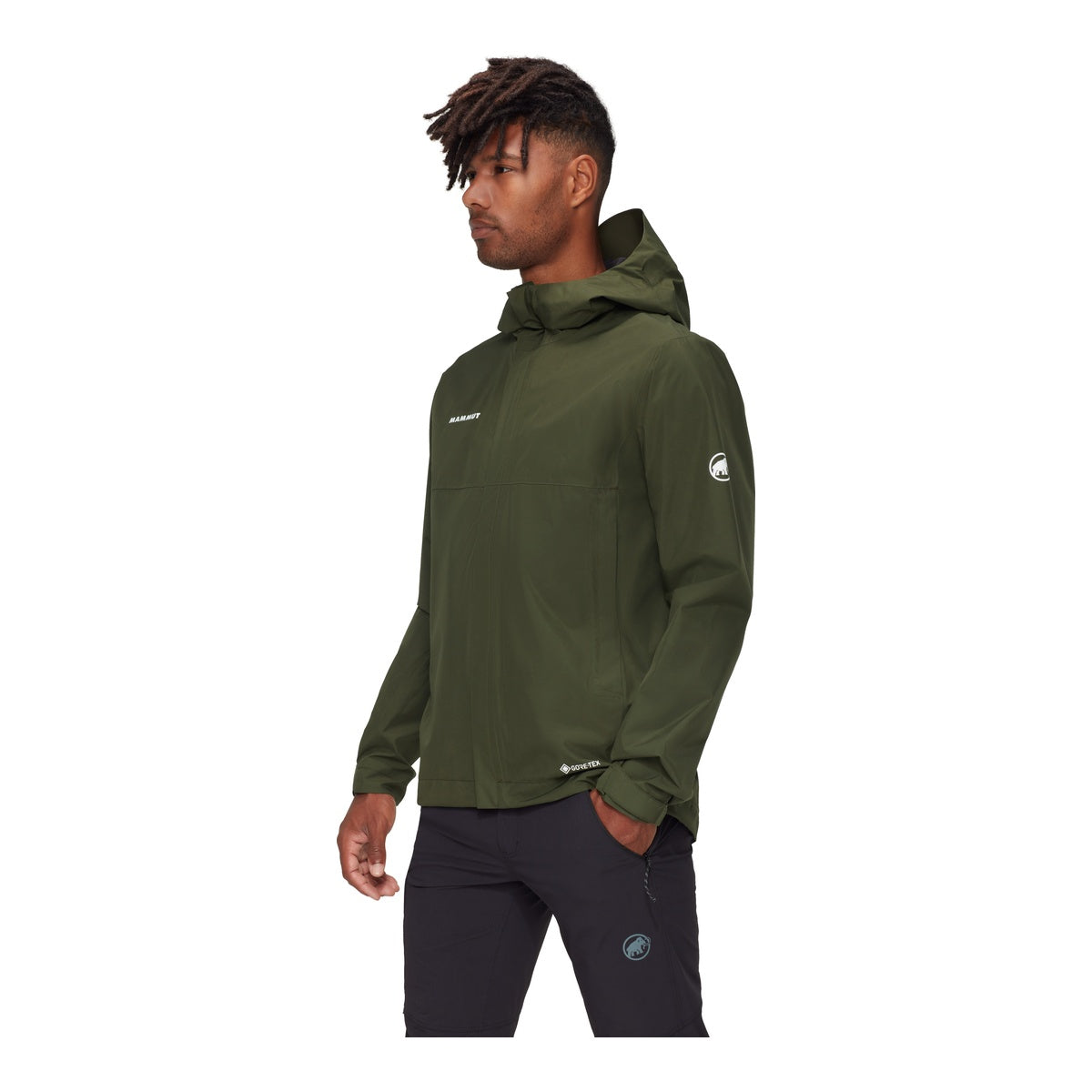 Jacheta Barbati Mammut Treeline Light HS Hooded Dark Marsh