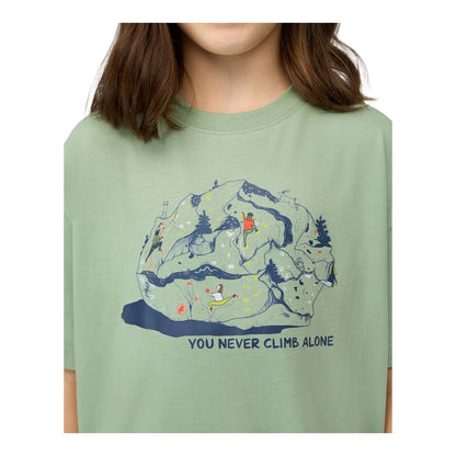 Tricou Copii Mammut Base Climbing Verde